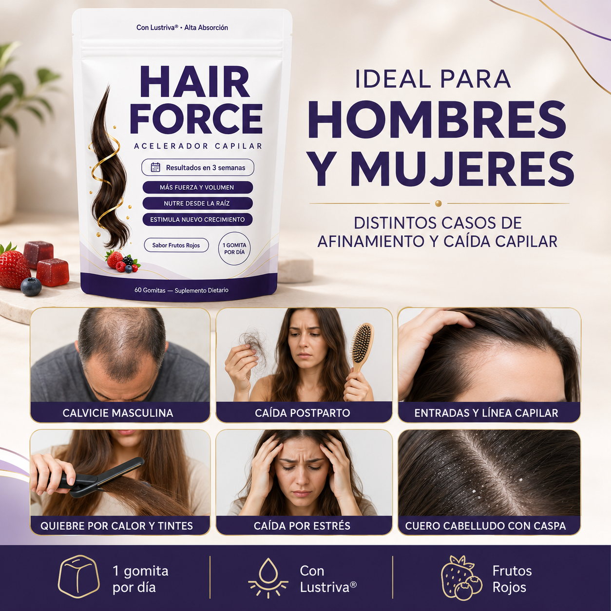 Hair Force - Volvé a sentir tu pelo fuerte y lleno de vida
